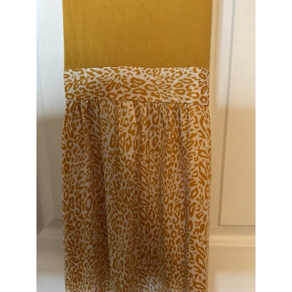Loft Mustard Yellow Midi Dress Size 4 - Picture 2 of 3